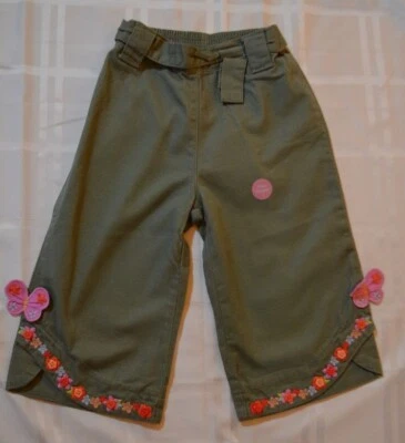 Pantalones Capris Gymboree LOVE IS IN THE AIR Tea Garden Verde Oliva Nuevos con Etiquetas 4T 5T Foto 1 de 3