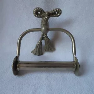 papel higiénico antiguo metal desenrollador de papel tapiz soporte de metal estilo barroco - Imagen 1 de 7