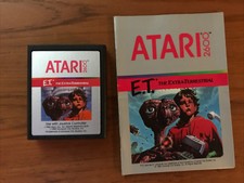 E.T. the Extra-Terrestrial Atari 2600 catridge and manual