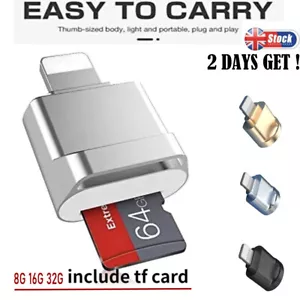 Convertidor lector de tarjetas Micro SD adecuado para iPad iPhone, tarjeta OTG a Micro SD/TF - Imagen 1 de 11