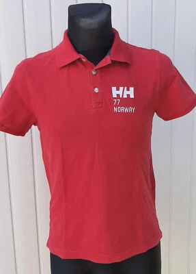 Camisa polo roja de manga corta Helly Hansen para hombre talla S/P Foto 1 de 4