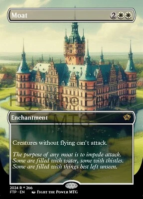Moat Borderless Style Card For EDH and Playtest - Image 1 of 3