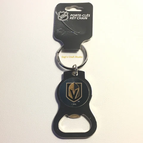 Vegas Golden Knights Metal KEY CHAIN Bottle Opener NHL Hockey Cover