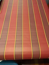 Vintage Wallpaper RED GOLD STRIPE YORK Carey Lind EXQUISITE