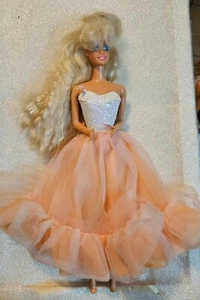 Barbie Superstar Peaches 'n Cream Dress Wrong 2 Tone 90's Barbie Doll C392G - Picture 1 of 17