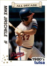 1990 Tulsa Drillers All Decade Best #20 Mike Jirschele Clintonville Wisconsin WI