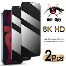 New Listing2Pcs Anti-Spy Tempered Glass iPhone 14 Pro Max 11 12 13 Privacy Screen Protector
