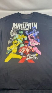 T-Shirt Power Rangers It's Morphin Time grafisch schwarz Herren Größe Large - Bild 1 von 6