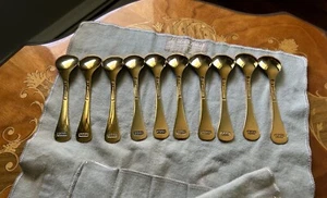Georg Jensen Gilded 925 Sterling Silver Annual Cake Spoon Collection 1983-1992 - Picture 1 of 3