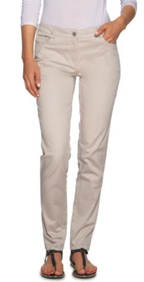Pantaloni elasticizzati 5 tasche elasticizzati beige cotone ecologico taglia 36 - Immagine 1 di 3