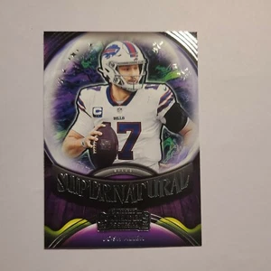 2021 CONTENDERS FOOTBALL JOSH ALLEN SUPERNATURAL #SN-JAL BUFFALO BILLS - Picture 1 of 2