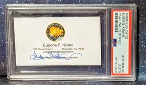 Tarjeta de visita firmada por ADN Gene Kranz autógrafo NASA Apolo 13 PSA 🚀 - Imagen 1 de 2