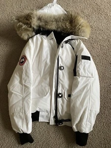 Canada Goose Expedition Puffer Jacket in White Women S Size - Picture 1 of 7