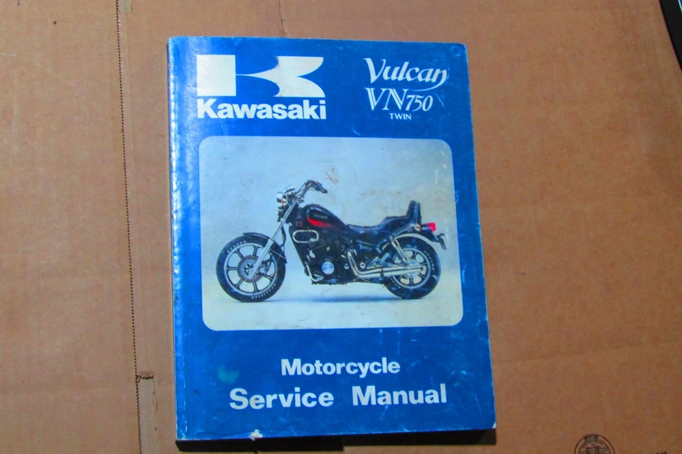 86 87 88 89 90 Kawasaki Vulcan VN750 1985 doble manual de servicio 99924-1054-06 Foto 1 de 3