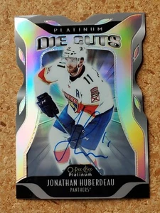 Jonathan Huberdeau 2021-22 O Pee Chee Platinum Die Cuts Rainbow Auto #DC-15 - Picture 1 of 2
