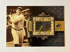 1/1 YANKEES BABE RUTH SWINGING REEL HISTORY 2007 SP LEGENDARY CUTS FILM CARD
