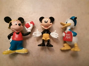 TOPOLINO PAPERINO 3 PERSONAGGI GADGET DISNEY PUPAZZI COMPLEANNO - Foto 1 di 1