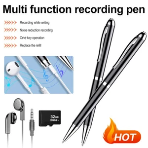 Digital Voice Activated Recorder Mini Audio Recording Pen Smart Noise Reduction - Picture 1 of 14