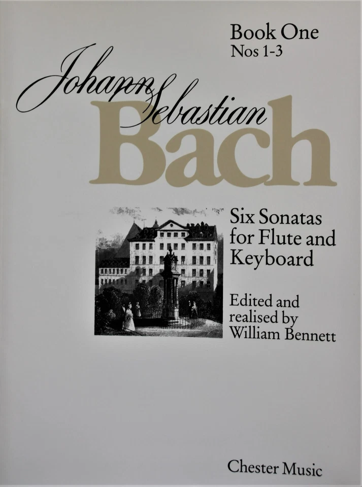 J.S.Bach Book 1 (1-3) of 6 sonatas for flute and keyboard - Image 1 of 1