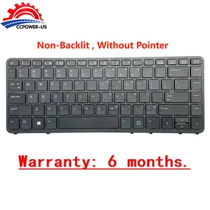 New US Keyboard Non-Backlit for HP EliteBook 840 G1 G2 850 G1 G2 740 G1 750 G1 - Afbeelding 1 van 5