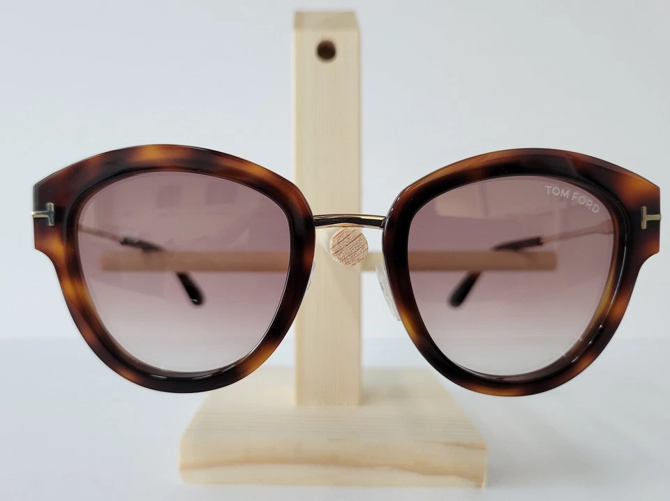 Tom Ford FT 0574 Sunglasses 52g Dark Havana / Brown Mirror 100 Authentic