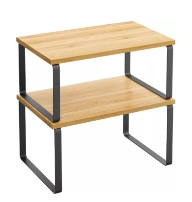 Cabinet Organizer Shelf Set of 2 Kitchen Counter Shelves Kitchen Storage Spice R - Image 1 of 4