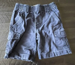 Sonoma Boys Kids Navy cargo shorts pockets elastic waist Size 4 very gently used - Picture 1 of 4