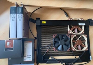 Noctua Fans + Cooler Master NotePal U3 PLUS Cooling Stand Custom Built - Picture 1 of 7