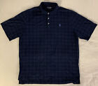 Men?S Xl Polo Golf Ralph Lauren Blue Check Sport Short Sleeve Polo Shirt