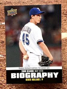 2010 Upper Deck Season Biography Derek Holland #SB-43 - Picture 1 of 2