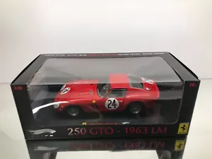 HOTWHEELS ELITE N2070 FERRARI 250 GT GTO 1963 LM #24 -1:18- HIGH QUALITY IN BOX - Imagen 1 de 11
