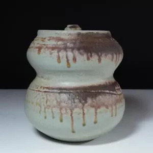 Mizusashi Tanba Ware Keramik Vase Wasserbehälter japanische Teezeremonie Schönheit - Bild 1 von 12