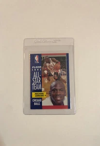 1991 Fleer Michael Jordan All-Star Team no. 211 HOF - Picture 1 of 2