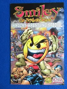 SMILEY THE PSYCHOTIC BUTTON WHACKY WRESTLING SPECIAL CHAOS COMICS 1999 - Picture 1 of 1