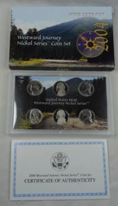 2004 P D & S Jefferson Nickel Westward Journey US Mint Sets 6 Coins OPG - Picture 1 of 4