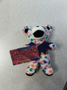 Peluche orso fagiolo vintage Grateful Dead Peggy O 7" blu liquido nuovo con etichette - Foto 1 di 2