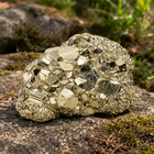 Pyrit Kristallstufe │Cluster-Stück │ Natur Kristall │ Gold/Silberner Edelstein