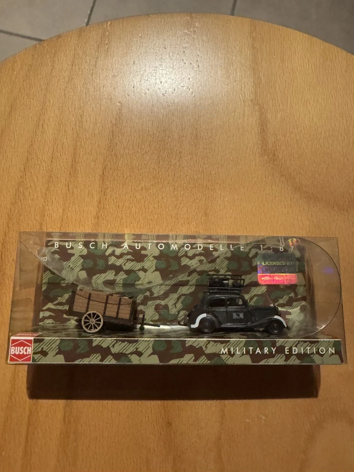 Busch 41406 Mercedes 170V Wehrmacht Military Edition Automodell 1:87 in OVP! - Bild 1 von 4