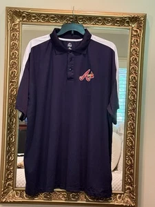 Polo Majestic Para Hombres Atlanta Braves Logo Bordado Talla 4XL - Imagen 1 de 5