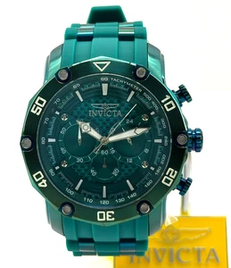 Invicta Pro Diver 49mm Stainless Case Silicone Band Chronograph Mens Watch 40689 - Picture 1 of 15