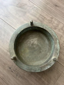 Antigua campana de templo de bronce rara del período Edo Nishimura Izumino Kami - Imagen 1 de 7