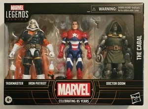 JUEGO DE 3 FIGURAS DOCTOR DOOM IRON PATRIOT TASKMASTER SERIE LEYENDAS DE MARVEL LA CÁBALA - Imagen 1 de 8