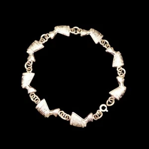 UNIKAT Ägyptische Sterling Silber Kette Schmuck Armband Charm "QUEEN Nofretete" - Bild 1 von 4