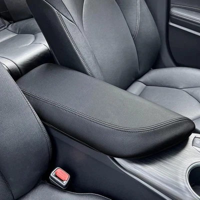 Cubierta protectora negra para reposabrazos tapa consola central coche Toyota Camry 2018-2024 Foto 1 de 4