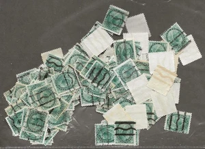 Canada 75, 1 cent Victoria numeral precancels, 50 horizontal & 8 vertical [494 - Bild 1 von 2