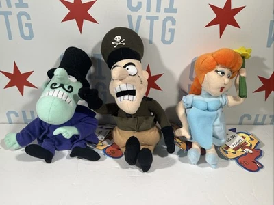 De colección Rocky Bullwinkle Friends / Snidely, Leader, Nell / 1999 CVS 6" con etiquetas Foto 1 de 4