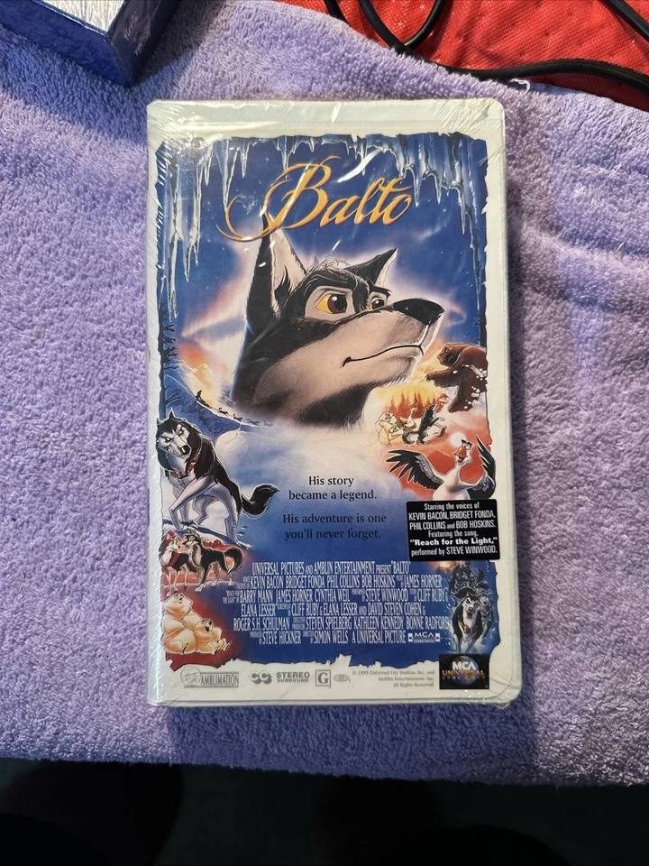 Balto (1995) VHS Tape – Factory Sealed – Universal MCA – Animated Classic - Image 1 of 1