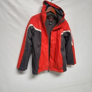The North Face Boys Nimbostratus Triclimate jacket lined RED/GRAPHITE L 14/16 - Picture 1 of 15