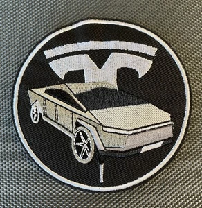 Tesla CyberTruck Bügelbild Cyber Truck Patch 5,5x9cm NEU - Bild 1 von 2