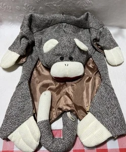 Big Lots-Sock Monkey Dog Costume-Size: MEDIUM (16 In.) - Picture 1 of 10